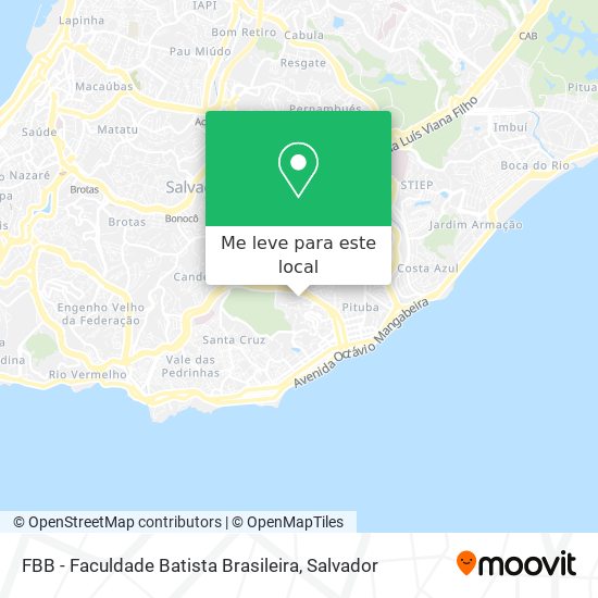 FBB - Faculdade Batista Brasileira mapa