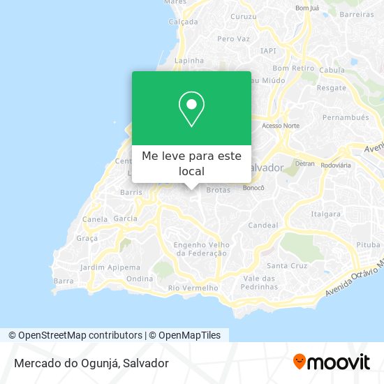 Mercado do Ogunjá mapa