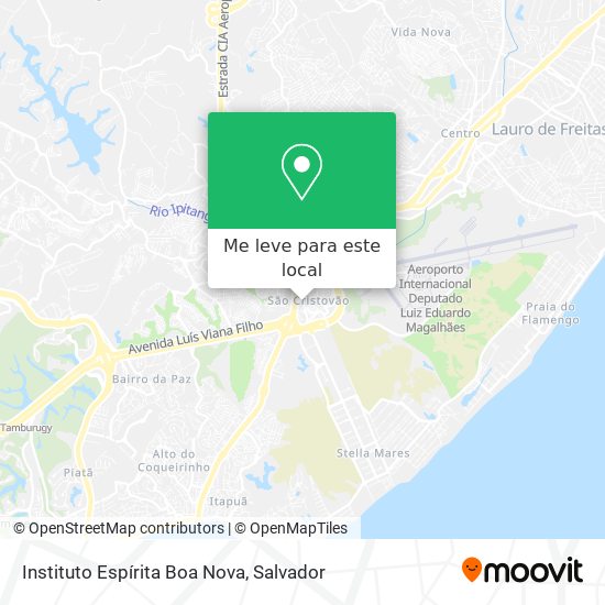 Instituto Espírita Boa Nova mapa