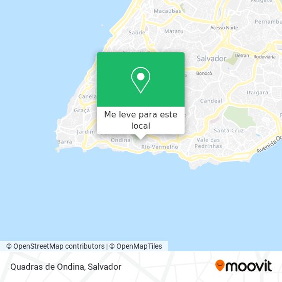 Quadras de Ondina mapa