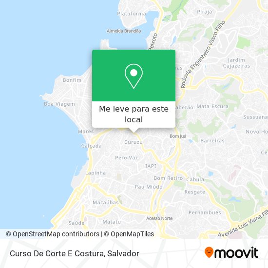 Curso De Corte E Costura mapa