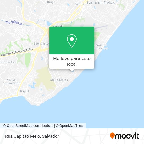 Rua Capitão Melo mapa