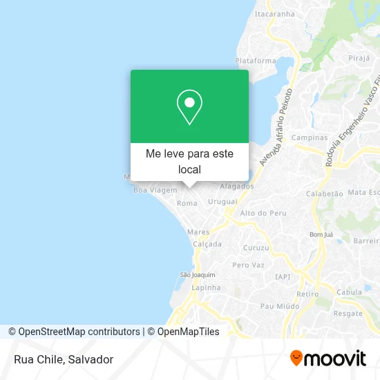 Rua Chile mapa