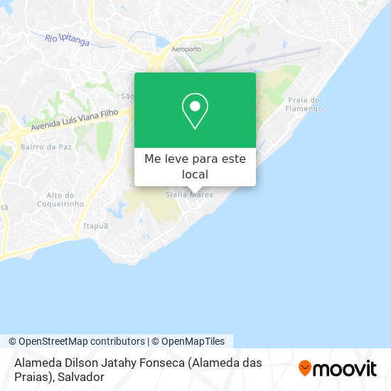 Alameda Dilson Jatahy Fonseca (Alameda das Praias) mapa