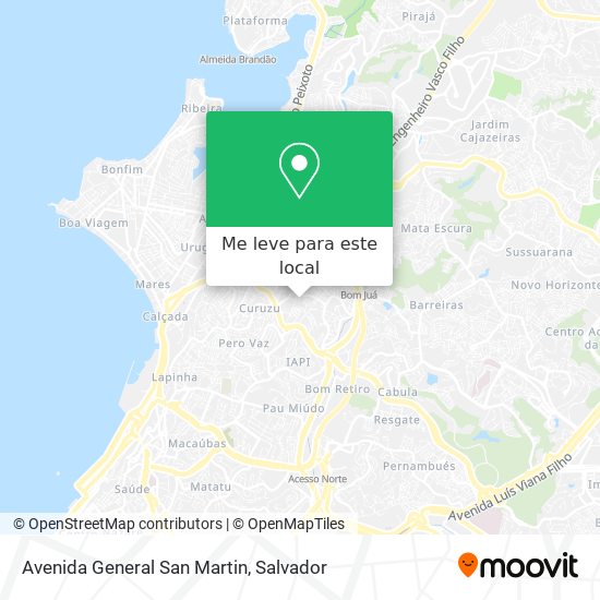 Avenida General San Martin mapa