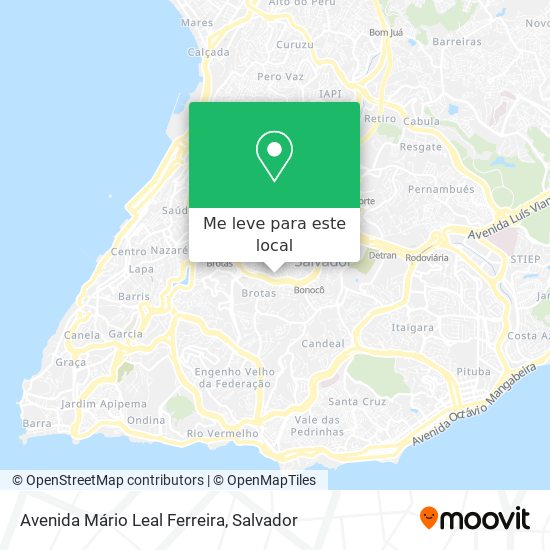 Avenida Mário Leal Ferreira mapa