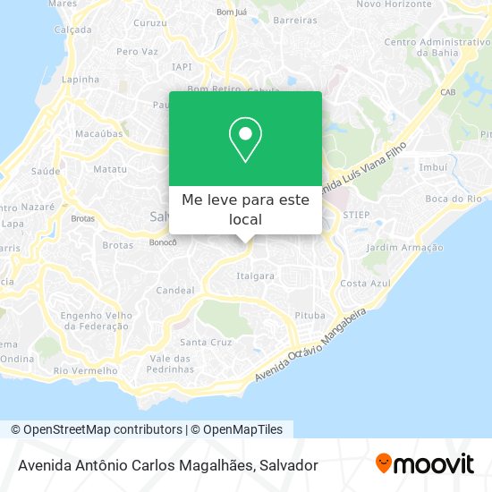 Avenida Antônio Carlos Magalhães mapa