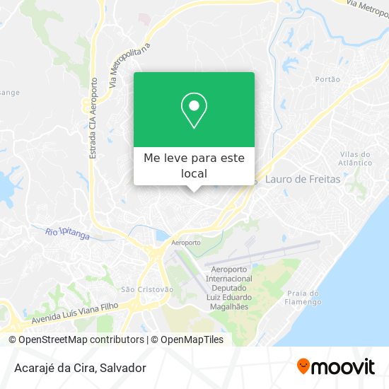 Acarajé da Cira mapa