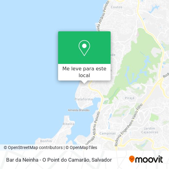Bar da Neinha - O Point do Camarão mapa