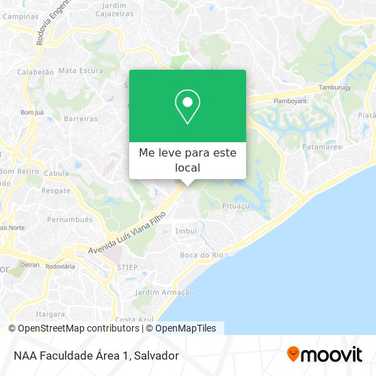 NAA Faculdade Área 1 mapa