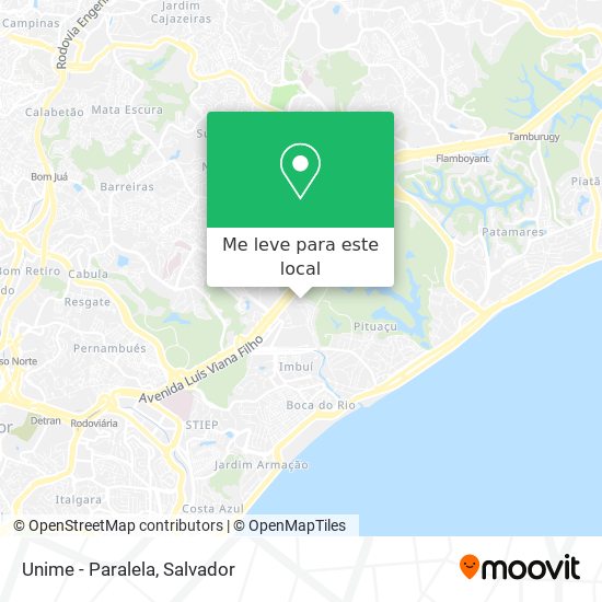 Unime - Paralela mapa
