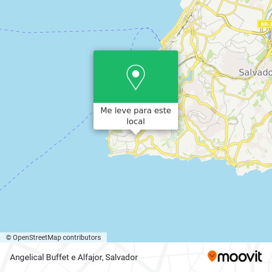 Angelical Buffet e Alfajor mapa
