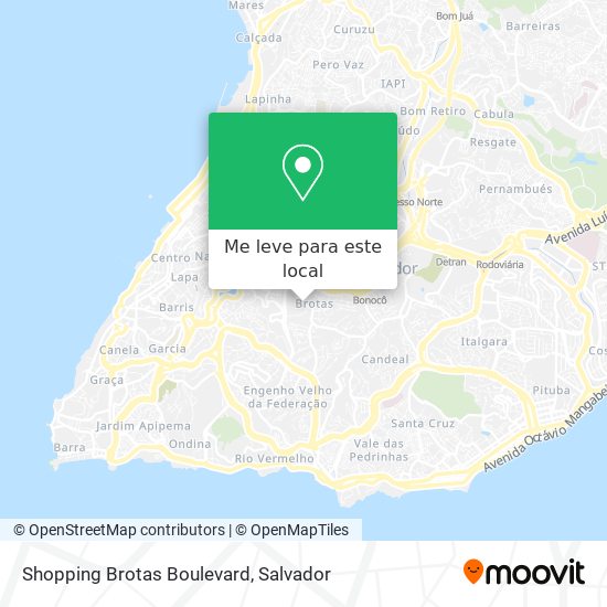 Shopping Brotas Boulevard mapa