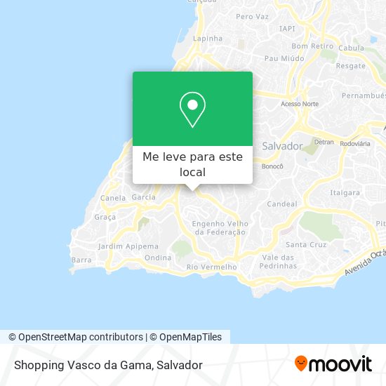 Shopping Vasco da Gama mapa