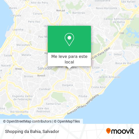 Shopping da Bahia mapa