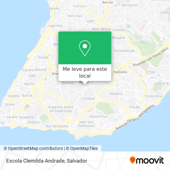 Escola Clemilda Andrade mapa