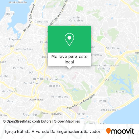 Igreja Batista Arvoredo Da Engomadeira mapa