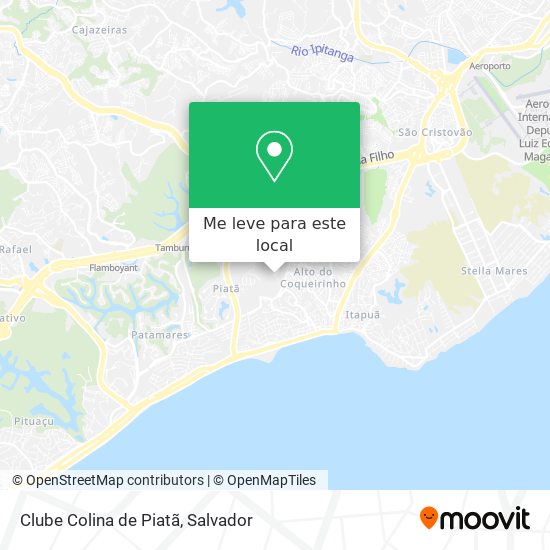 Clube Colina de Piatã mapa