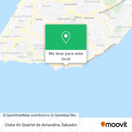 Clube do Quartel de Amaralina mapa