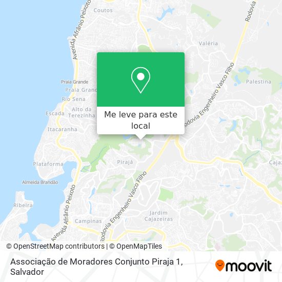 Associação de Moradores Conjunto Piraja 1 mapa
