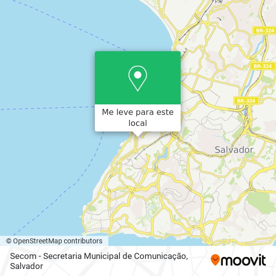 Secom - Secretaria Municipal de Comunicação mapa