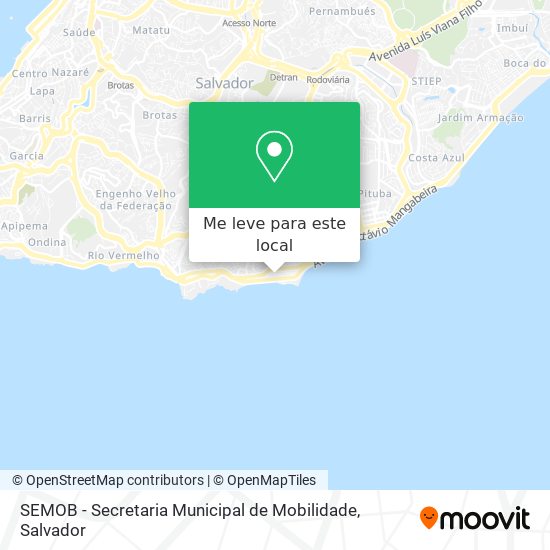 SEMOB - Secretaria Municipal de Mobilidade mapa