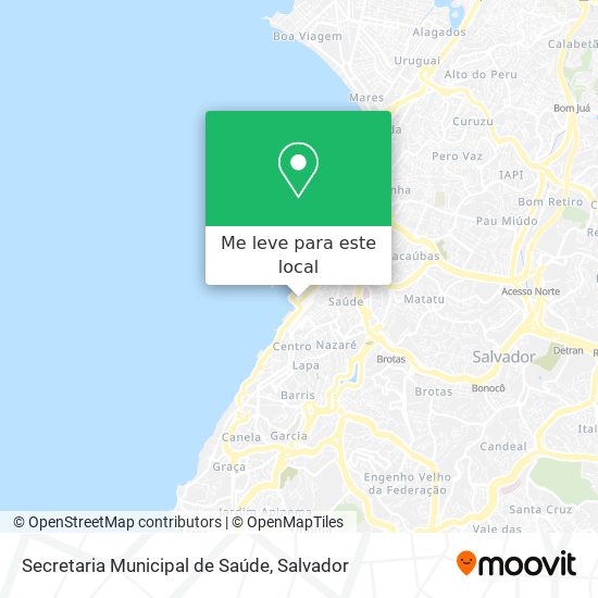 Secretaria Municipal de Saúde mapa