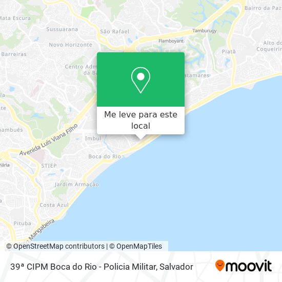 39ª CIPM Boca do Rio - Policia Militar mapa