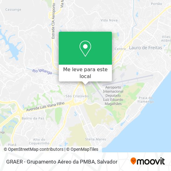 GRAER - Grupamento Aéreo da PMBA mapa