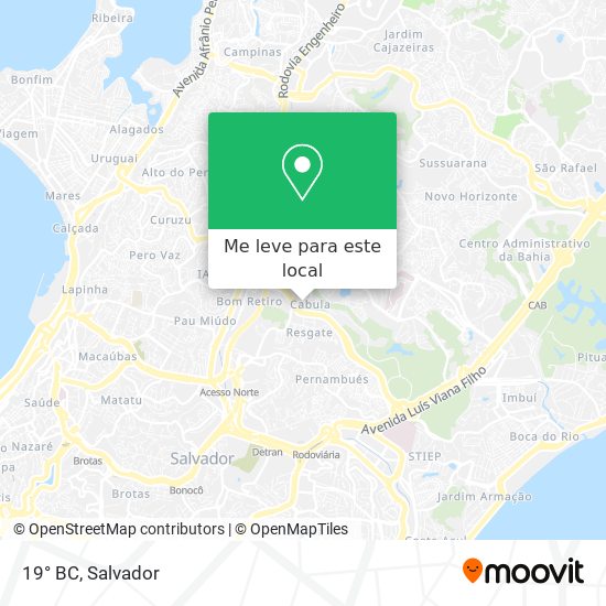19° BC mapa