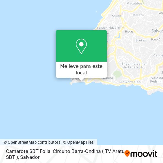 Camarote SBT Folia: Circuito Barra-Ondina ( TV Aratu SBT ) mapa