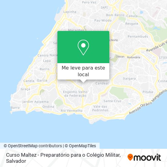Curso Maltez - Preparatório para o Colégio Militar mapa