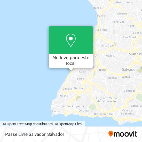 Passe Livre Salvador mapa