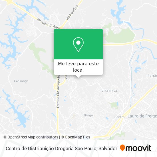 Centro de Distribuição Drogaria São Paulo mapa