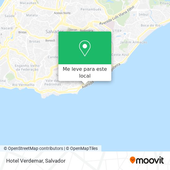 Hotel Verdemar mapa
