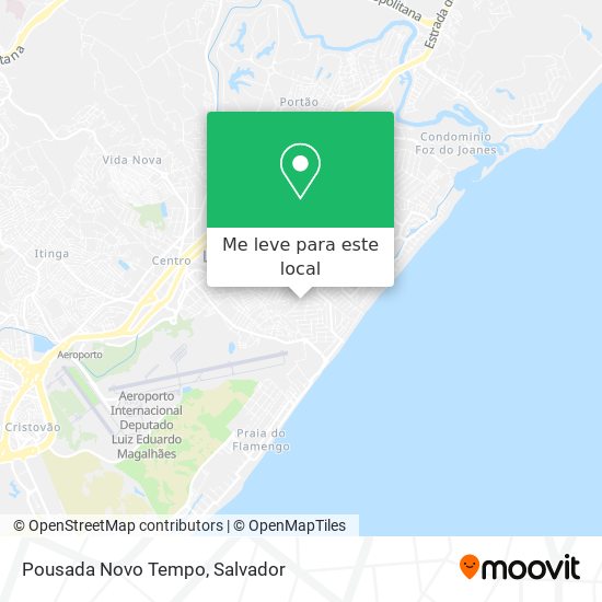 Pousada Novo Tempo mapa
