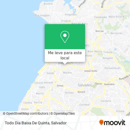 Todo Dia Baixa De Quinta mapa