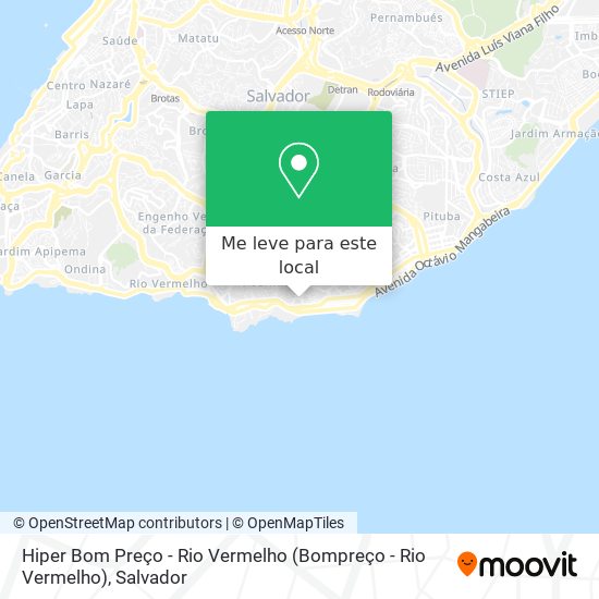Hiper Bom Preço - Rio Vermelho (Bompreço - Rio Vermelho) mapa