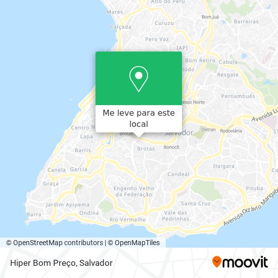 Hiper Bom Preço mapa