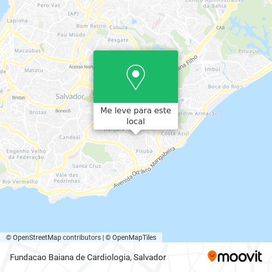 Fundacao Baiana de Cardiologia mapa
