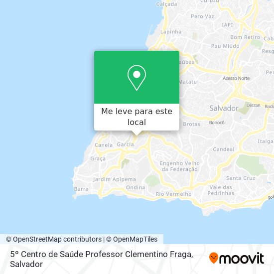 5º Centro de Saúde Professor Clementino Fraga mapa