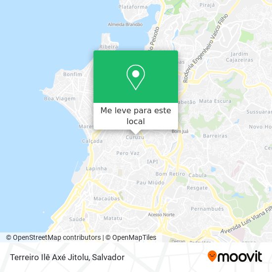 Terreiro Ilê Axé Jitolu mapa