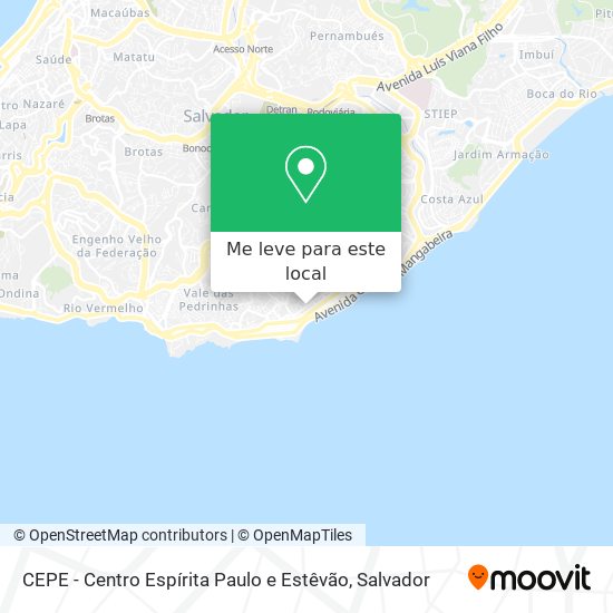 CEPE - Centro Espírita Paulo e Estêvão mapa