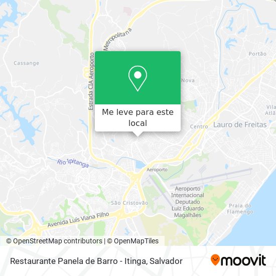 Restaurante Panela de Barro - Itinga mapa