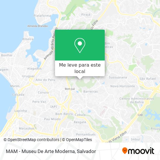 MAM - Museu De Arte Moderna mapa