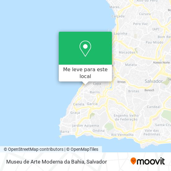 Museu de Arte Moderna da Bahia mapa