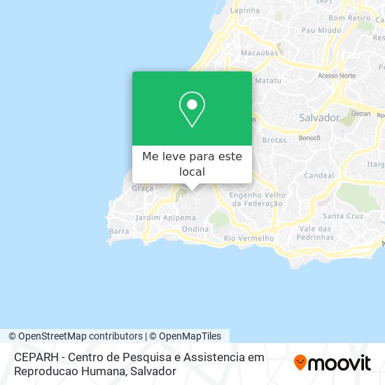 CEPARH - Centro de Pesquisa e Assistencia em Reproducao Humana mapa