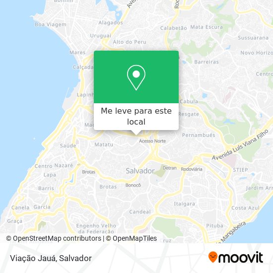 Viação Jauá mapa