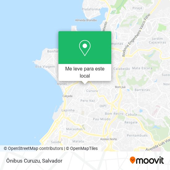 Ônibus Curuzu mapa