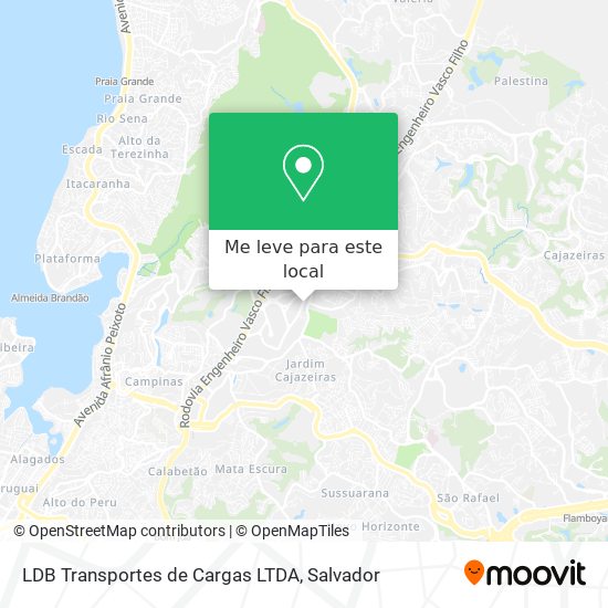 LDB Transportes de Cargas LTDA mapa